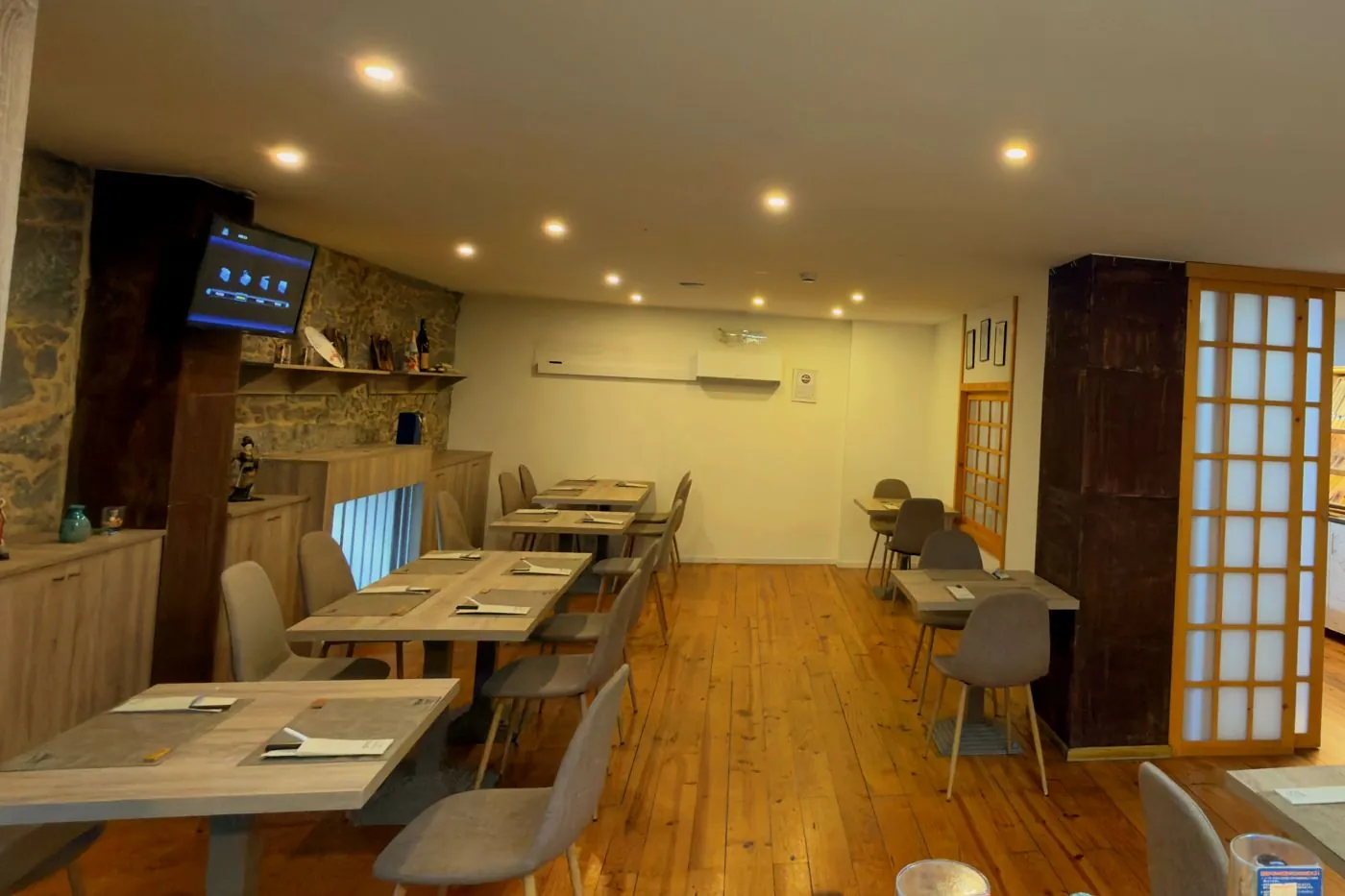 A sala do 1.º andar